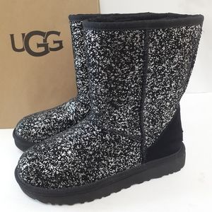 UGG Classic Short Foil Glam Boots Sz 6